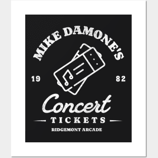 Mike Damone's Concert Tickets - Rigdemont Arcade 1982 Posters and Art